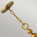 Люстра подвесная с белым тканевым цилиндрическим абажуром и декоративными шарами Hinkley варинант исполнения - 9 | Loft Concept в Новосибирске