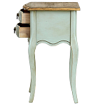 Прикроватная тумба из массива березы светло-бирюзовая Montmartre Provence Bedside Table варинант исполнения - 6 | Loft Concept в Новосибирске