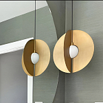 Подвесной светильник в форме золотых дисков Minimalist Lighting Fixture варинант исполнения - 2 | Loft Concept в Новосибирске