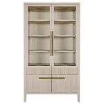 Витрина Primo со стеклянными фасадами и буфетом шпон Светлый дуб варинант исполнения - 1 | Loft Concept в Новосибирске