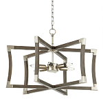 Подвесной светильник в форме фонаря серый Gray Eco Lantern варинант исполнения - 3 | Loft Concept в Новосибирске