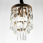 Подвесной светильник с прямоугольными хрустальными подвесками Lunet Crystal Rectangulars Pendant Light 2 варинант исполнения - 3 | Loft Concept в Новосибирске