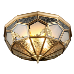 Люстра потолочная Leoni в витражной технике варинант исполнения - 1 | Loft Concept в Новосибирске