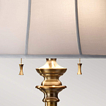 Торшер цвета латунь с белым текстильным абажуром Feiss варинант исполнения - 5 | Loft Concept в Новосибирске