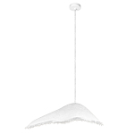 Подвесной светильник с асимметричным волнообразным абажуром и фактурной бахромой по краю Tactile Line варинант исполнения - 2 | Loft Concept в Новосибирске