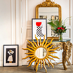 Зеркало-солнце круглое с золотыми с лучами Rays of Peace варинант исполнения - 3 | Loft Concept в Новосибирске