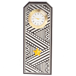 Часы подарочные настольные в виде погона Генерала из натурального камня Змеевик Silver Military Clock варинант исполнения - 1 | Loft Concept в Новосибирске