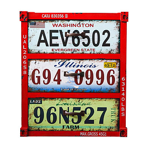 Тумба Car Plate Numbers