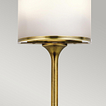 Бра вертикальное с белым полукруглым плафоном и длинным стержнем S Kichler варинант исполнения - 4 | Loft Concept в Новосибирске