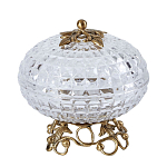 Конфетница из прозрачного рельефного стекла Eden Garden варинант исполнения - 9 | Loft Concept в Новосибирске