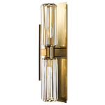 Бра с двумя хрустальными цилиндрическими плафонами Glass TUBE варинант исполнения - 1 | Loft Concept в Новосибирске