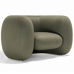 Дизайнерское полукруглое мягкое кресло CINNAMON Armchair варинант исполнения - 1 | Loft Concept в Новосибирске