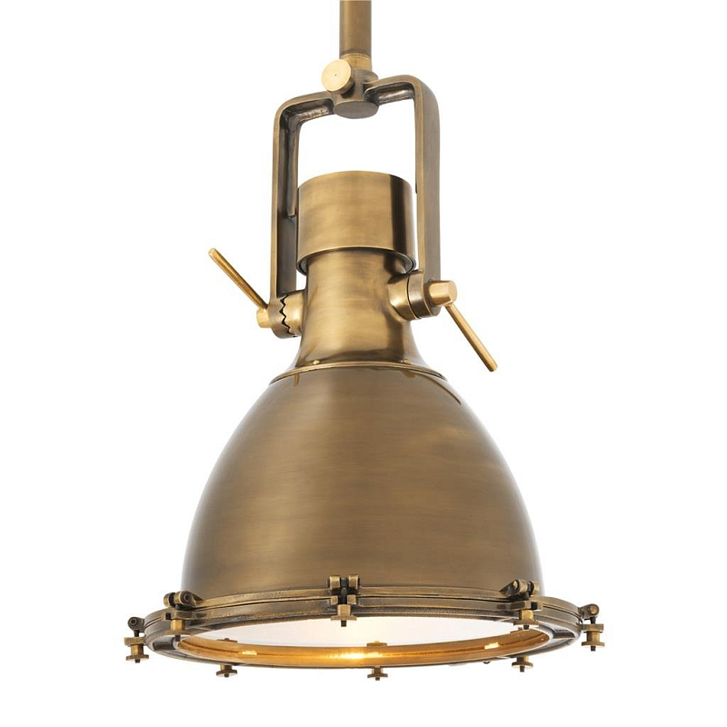 Люстра Lamp Sea Explorer Brass Латунь Античная полированная Прозрачное Стекло в Новосибирске | Loft Concept 