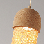 Подвесной светильник натуральная пробка с бахромой Natural Cork варинант исполнения - 3 | Loft Concept в Новосибирске