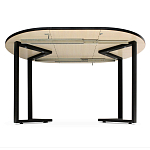 Стол обеденный раздвижной со столешницей бежевый мрамор Magali варинант исполнения - 3 | Loft Concept в Новосибирске