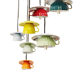 Подвесные светильники в виде разноцветных чашек Flower Reversal варинант исполнения - 2 | Loft Concept в Новосибирске