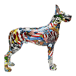 Статуэтка Graffiti Great Dane Поп-Арт варинант исполнения - 2 | Loft Concept в Новосибирске