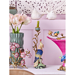 Подсвечник в образе попугая из фарфора с бронзовыми элементами Eden Garden варинант исполнения - 2 | Loft Concept в Новосибирске