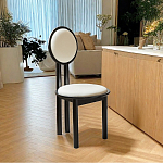 Дизайнерский стул из массива дерева с круглой спинкой Infinitude варинант исполнения - 1 | Loft Concept в Новосибирске