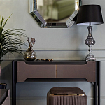 Настольная лампа с черным конусообразным абажуром Glass Flask варинант исполнения - 1 | Loft Concept в Новосибирске