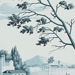 Обои ручная роспись Views of Italy Mare Verde варинант исполнения - 3 | Loft Concept в Новосибирске