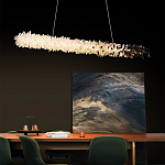 Люстра линейная светодиодная из необработанных кристаллов Mountain Comet варинант исполнения - 4 | Loft Concept в Новосибирске