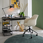 Вращающееся кресло с обивкой букле Boucle Office Chair варинант исполнения - 5 | Loft Concept в Новосибирске