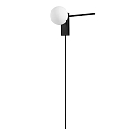 Бра с белым шарообразным плафоном и черным минималистичным каркасом Direct Rays варинант исполнения - 1 | Loft Concept в Новосибирске