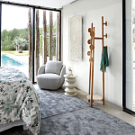 Полукруглое кресло из обивки меланж Halle Melange Armchair варинант исполнения - 4 | Loft Concept в Новосибирске