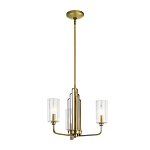  Люстра с прозрачными рифлеными цилиндрическими плафонами Kichler варинант исполнения - 2 | Loft Concept в Новосибирске