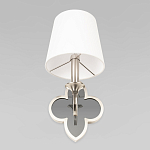 Бра с белым текстильным абажуром и фигурным основанием с зеркальной вставкой Vitorino варинант исполнения - 22 | Loft Concept в Новосибирске