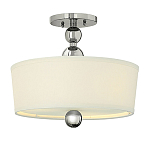 Потолочный светильник с белым цилиндрическим плафоном и шарообразными деталями Hinkley варинант исполнения - 1 | Loft Concept в Новосибирске