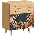 Комод с принтом на ящиках Elise Chest of Drawers варинант исполнения - 2 | Loft Concept в Новосибирске