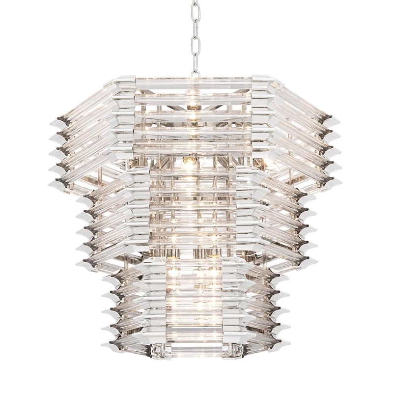 Люстра Chandelier Wren Никель Прозрачный (Transparent) в Новосибирске | Loft Concept 