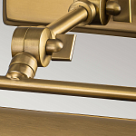 Светильник для картин цвета состаренная латунь с широким плафоном на прямоугольном основании Elstead Lighting варинант исполнения - 10 | Loft Concept в Новосибирске