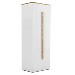 Шкаф платяной с белым глянцевым фасадом Grace of Furniture варинант исполнения - 1 | Loft Concept в Новосибирске