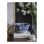 Чаша белая с синим цветочным узором Chino Dishes варинант исполнения - 3 | Loft Concept в Новосибирске