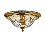 Потолочный светильник цвета латунь с прозрачным плафоном в форме чаши Hinkley варинант исполнения - 1 | Loft Concept в Новосибирске