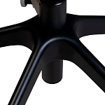 Стул с мягкой оранжевой обивкой из велюра и подъемно-поворотным механизмом на черных колесиках Harper Orange варинант исполнения - 7 | Loft Concept в Новосибирске