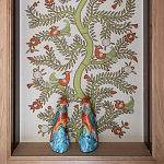 Обои с вышивкой ручной работы Fyodor Original colourway on linen варинант исполнения - 1 | Loft Concept в Новосибирске