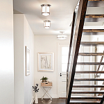 Потолочный светильник для ванных комнат со стеклянным плафоном и одной лампой Hinkley варинант исполнения - 5 | Loft Concept в Новосибирске