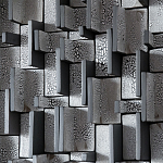 Абстрактное Объемное Панно Industrial panel Travers Coals варинант исполнения - 2 | Loft Concept в Новосибирске