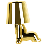 Настольная лампа фигурная цвета золото с гладким абажуром Высота 16 см Sophia варинант исполнения - 4 | Loft Concept в Новосибирске