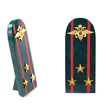 Сувенир Погон МВД из натурального камня змеевик Souvenir Epaulets варинант исполнения - 7 | Loft Concept в Новосибирске
