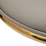 Стул бежевый из экокожи на золотых ножках Attribute of Elegance варинант исполнения - 3 | Loft Concept в Новосибирске