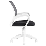 Офисное кресло с основанием из белого пластика Desk chairs Black варинант исполнения - 3 | Loft Concept в Новосибирске