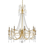 Люстра с декором из прозрачных бусин Glowing Crystals варинант исполнения - 2 | Loft Concept в Новосибирске