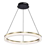 Люстра подвесная круглая светодиодная с золотым каркасом Ring Horizontal варинант исполнения - 3 | Loft Concept в Новосибирске