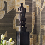 Обои ручная роспись в стиле Арт-деко Symphony Original colourway on Arkose silk dupion варинант исполнения - 3 | Loft Concept в Новосибирске