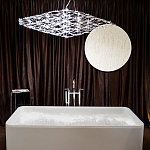 Люстра подвесная с тонкой металлической конструкцией цвета хром Quasar варинант исполнения - 7 | Loft Concept в Новосибирске